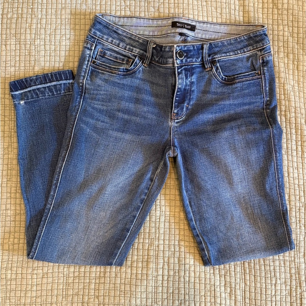 White House Black Market Blue Skinny Jeans